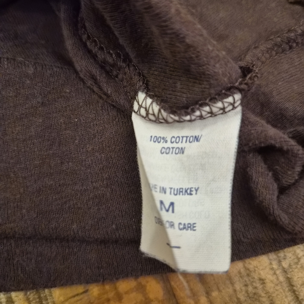 Vintage Y2K Abercrombie & Fitch Brown Ruffle Babydoll Top - Picture 4 of 7